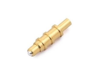 Kuulakärkipinnoitettu kultainen Pogo Pin