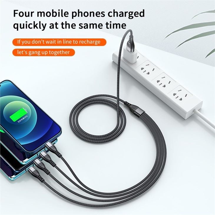 Quick Charge 66W 6A Charging 4In1 Cable