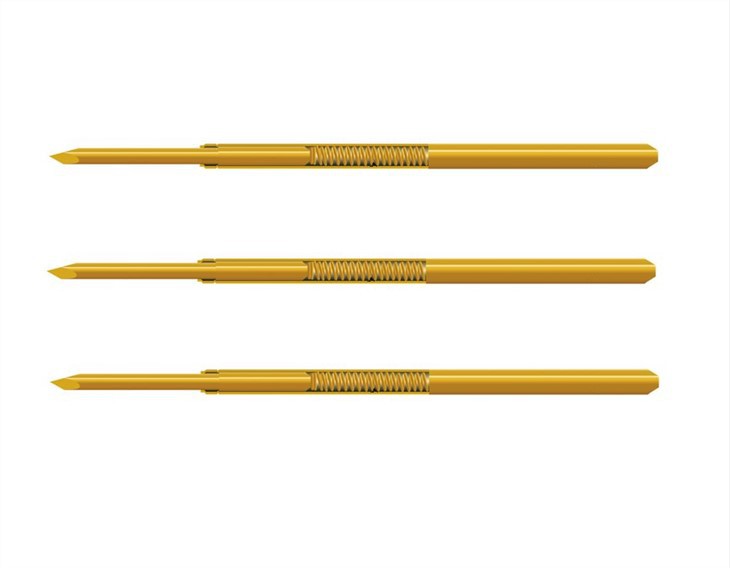 Jousikuormitteinen Pogo Pin -testianturi