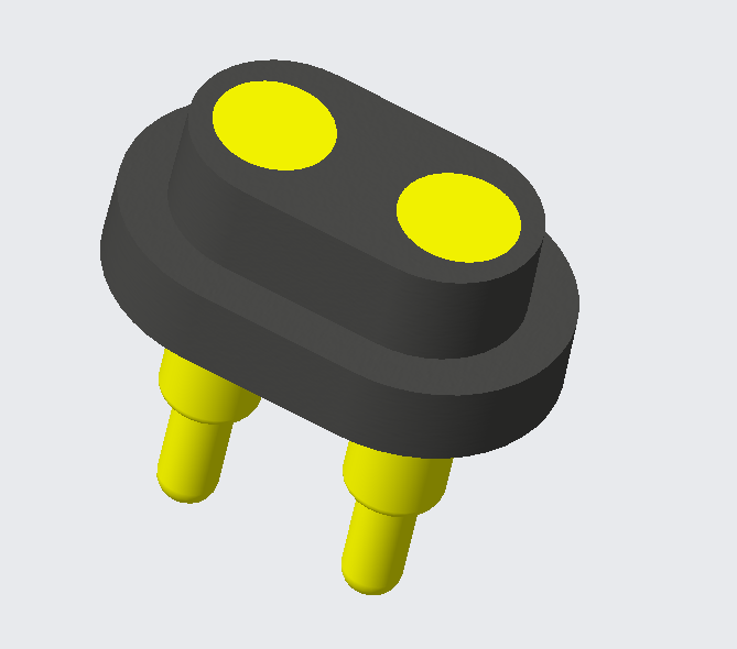 2Pins vedenpitävä PogoPin liitin