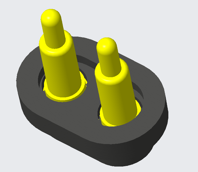 Vedenpitävä uros ja naaras Pogo Pin -liitin